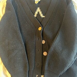 Black Kids Cardigan w/star